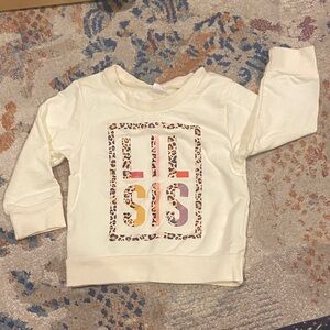 Little Sis Cream Kids Top
